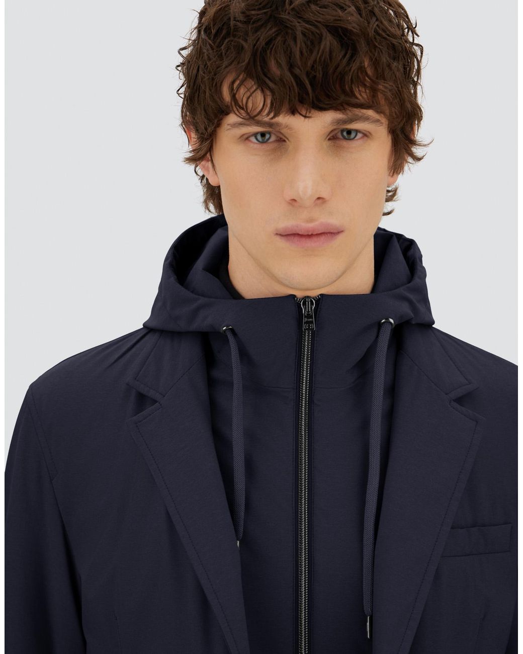 Herno Blue Resort Blazer for men