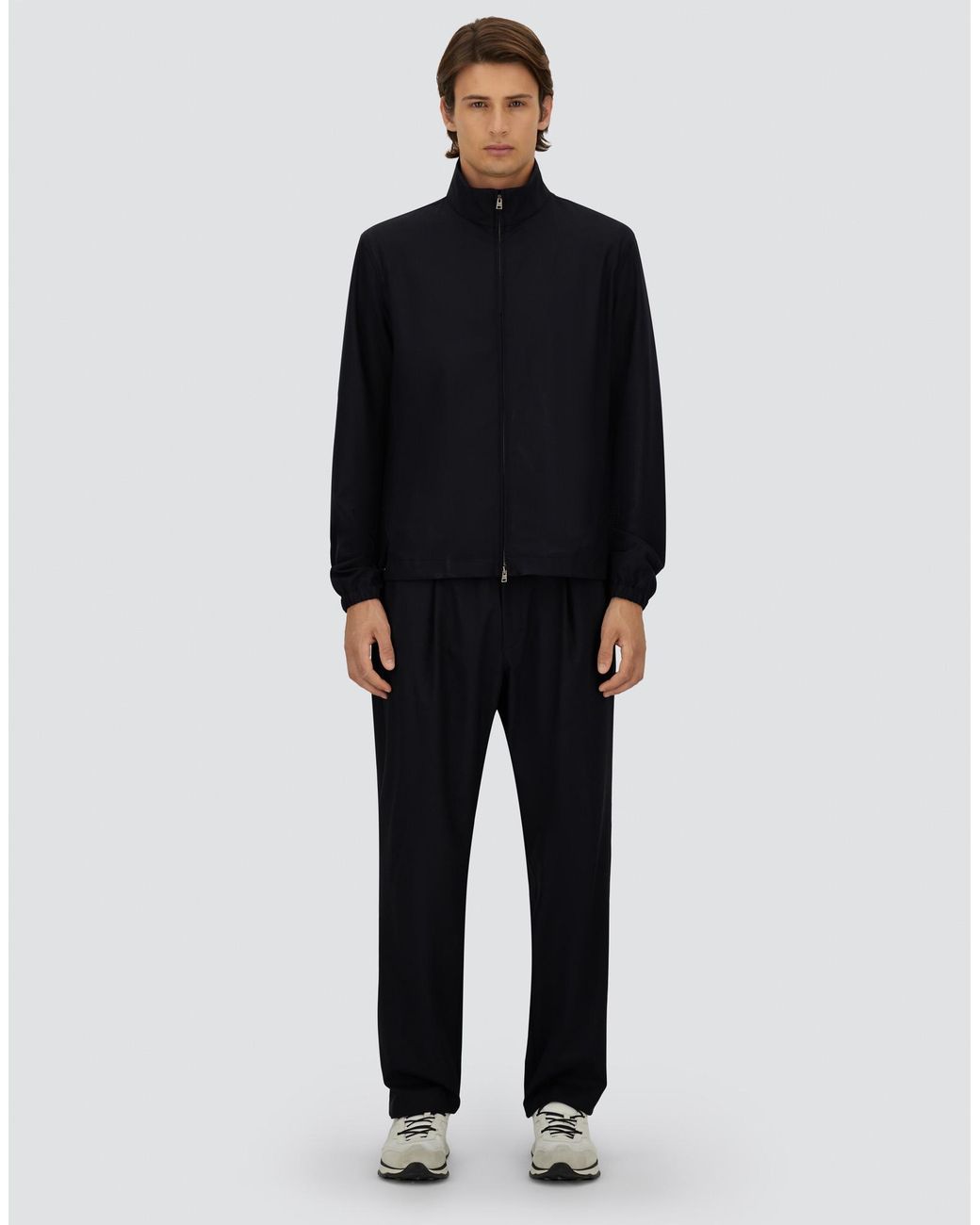 Herno Blue Jacket With Zip for men