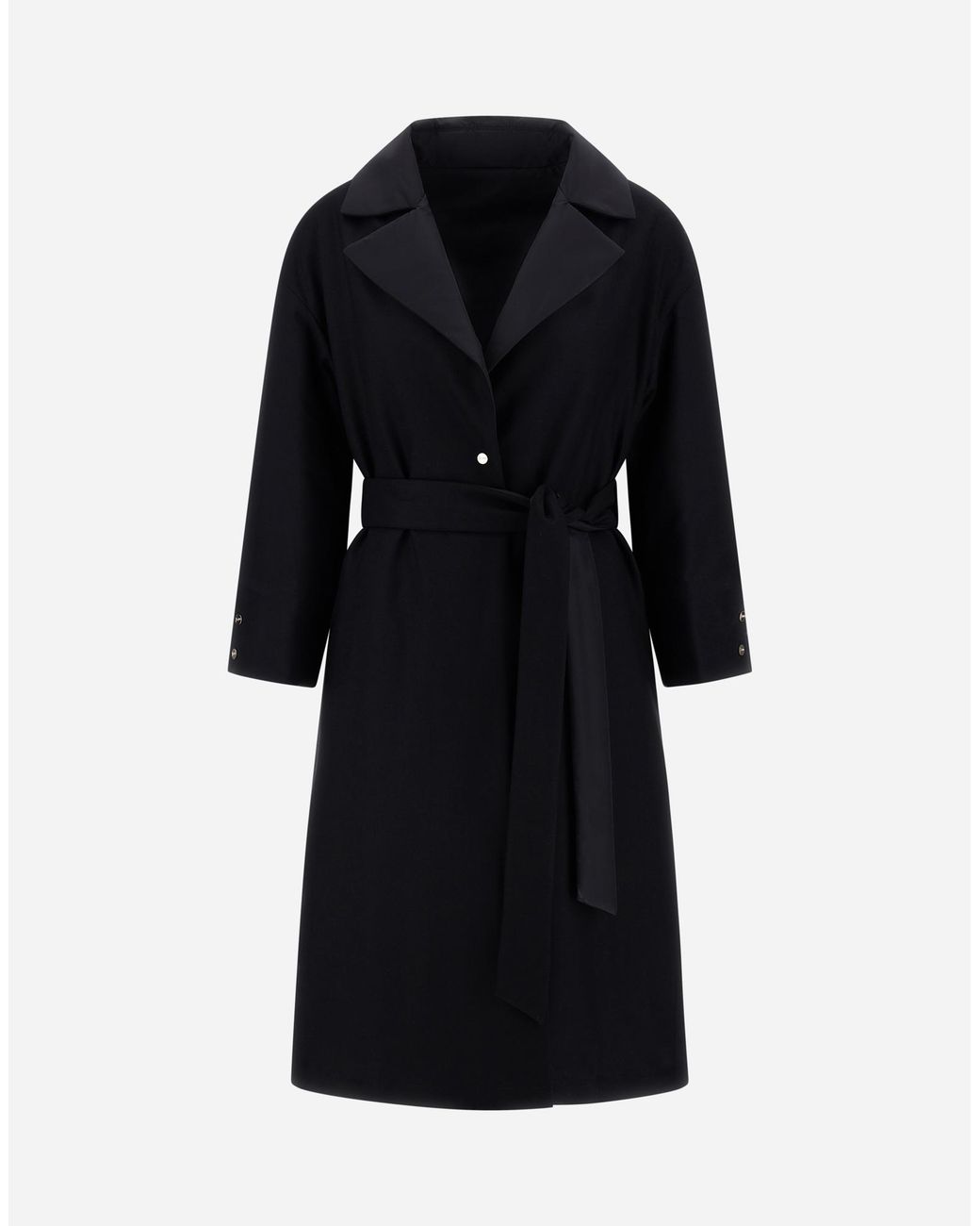 Herno Black Reversible Coat