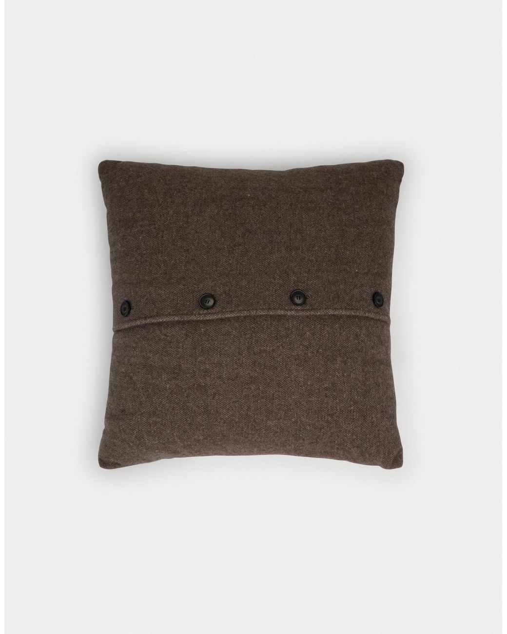 Herno Brown Habita Wool And Cashmere Cushion