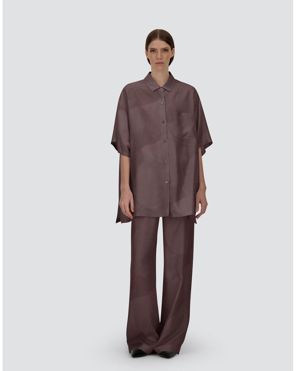 Herno Purple Resort Shirt
