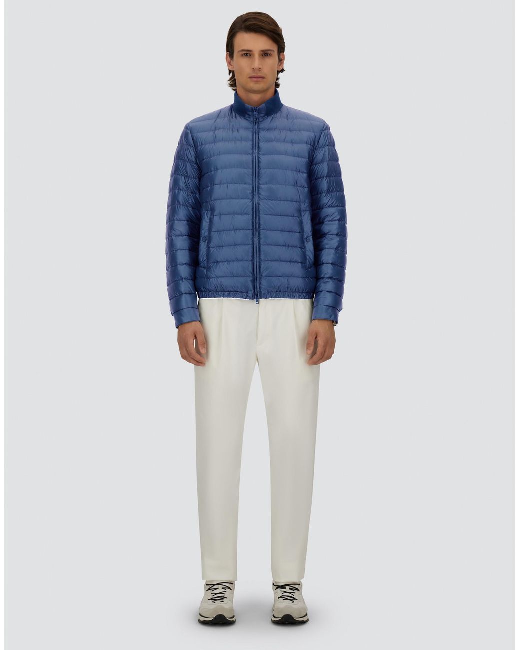 Herno Blue Nylon Ultralight Jacket for men