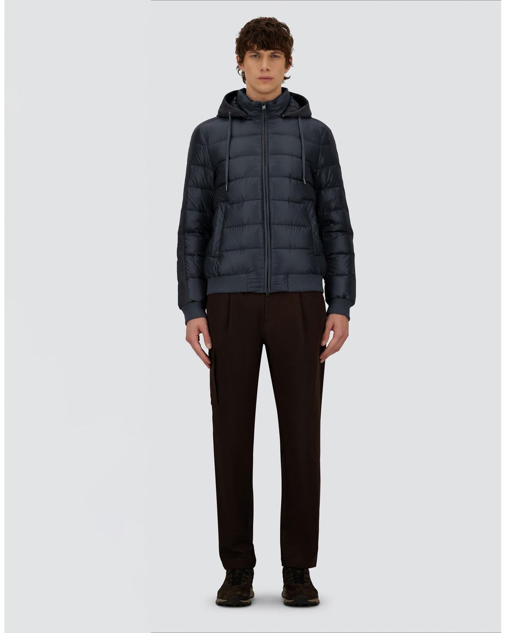 Herno Blue Resort Bomber Jacket for men