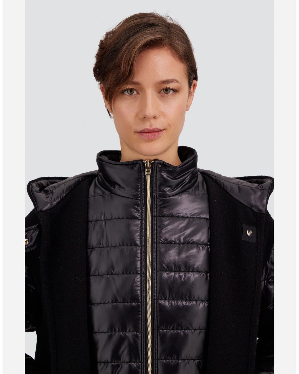Herno Black Poncho