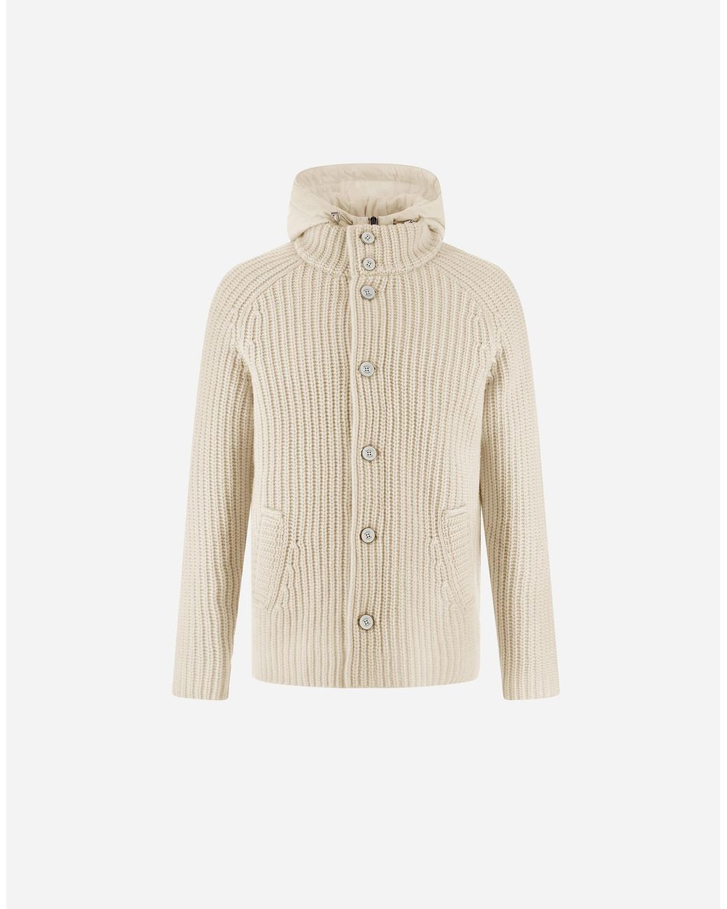 Herno White Cardigan for men