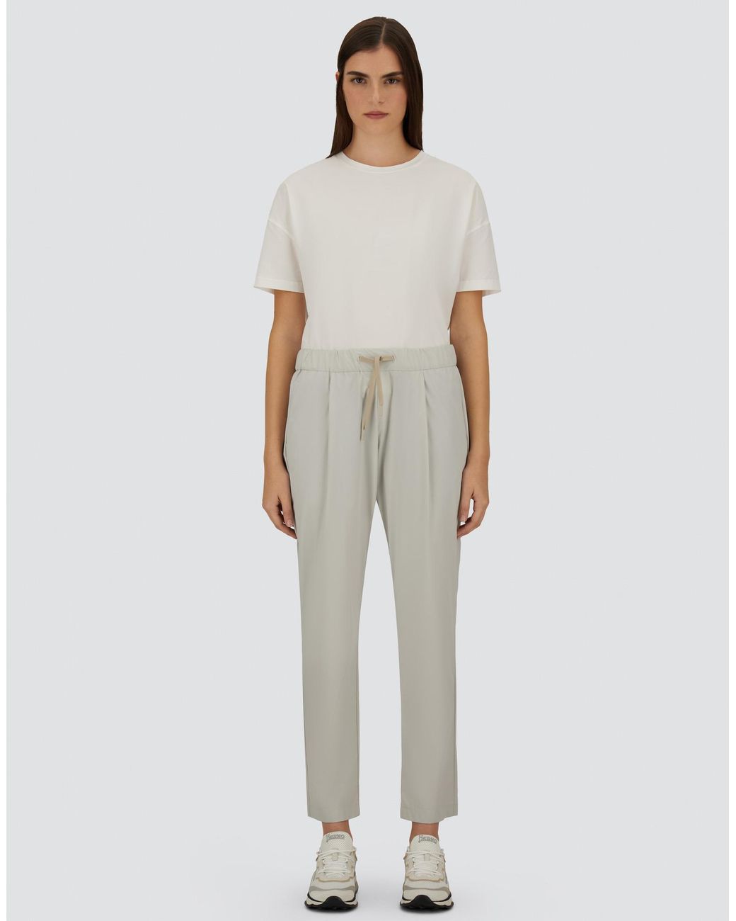 Herno Gray Nylon Maestro Trousers