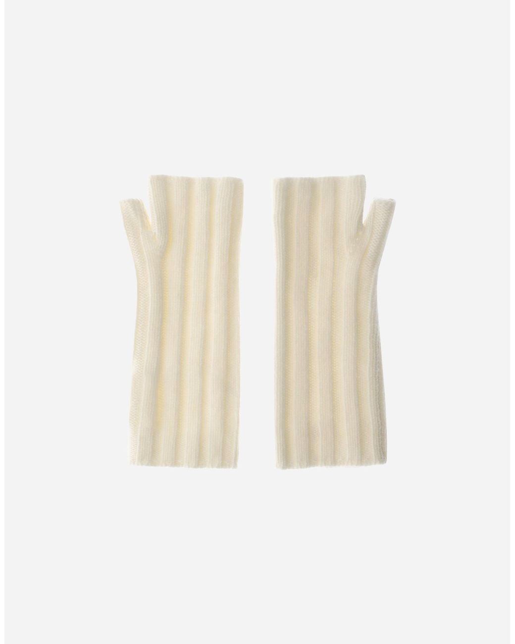 Herno White Cashmere Gloves