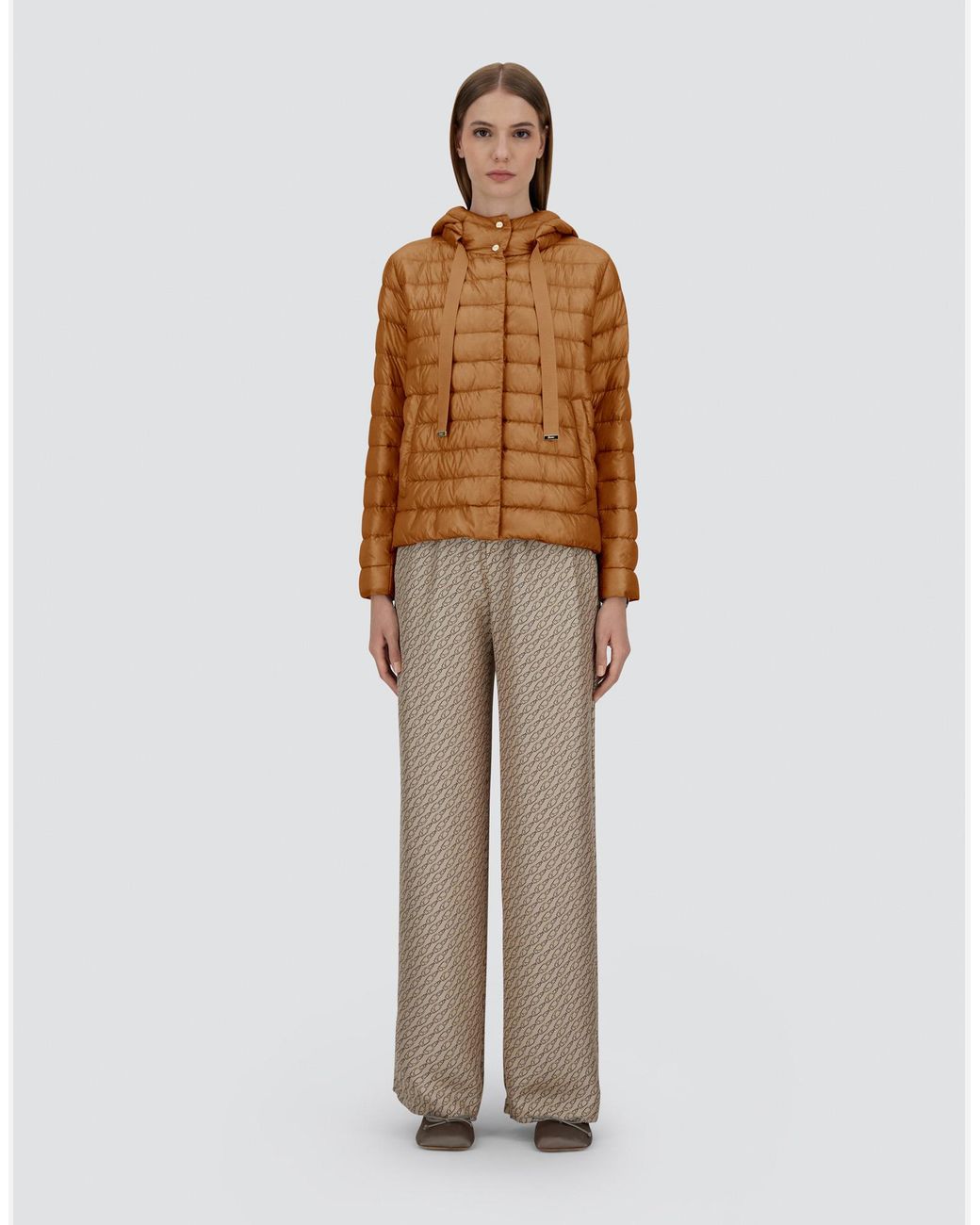 Herno Brown Nylon Ultralight Jacket