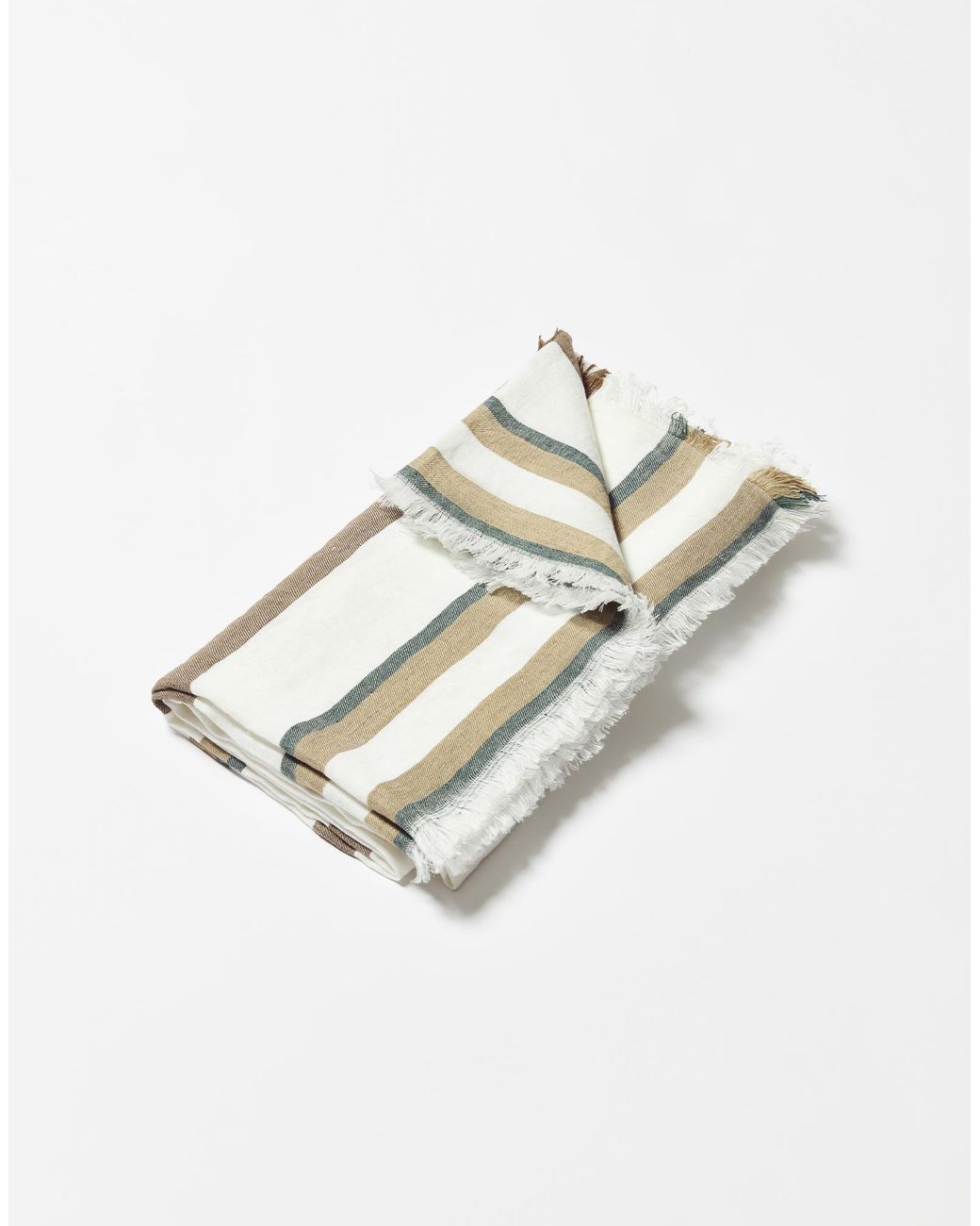 Herno White Large Cotton And Linen Tablecloth