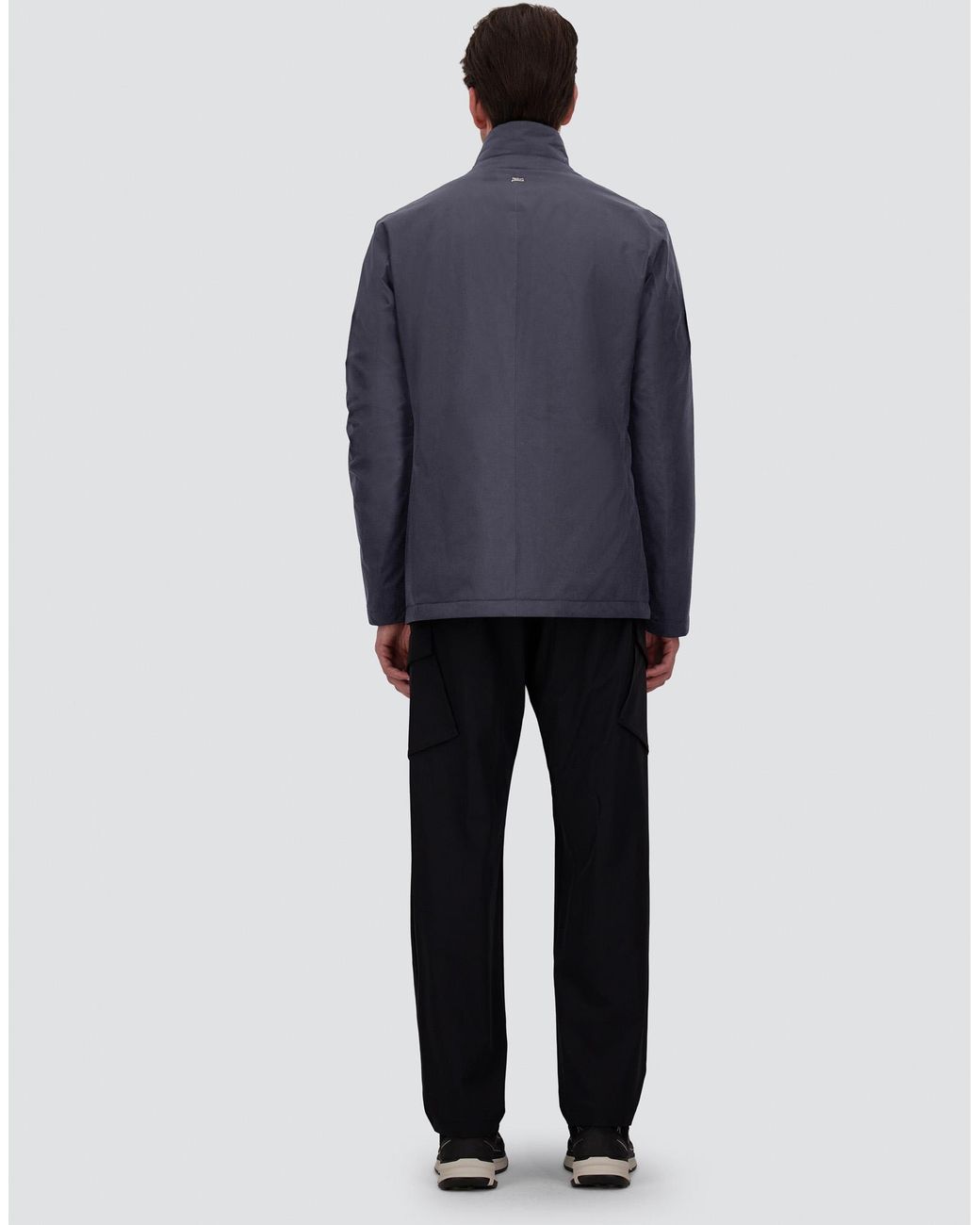 Herno Blue Blazer With Bib for men