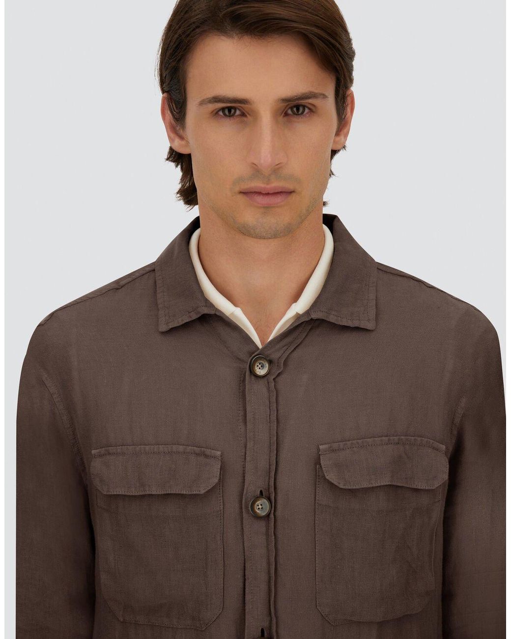 Herno Brown Field Jacket for men