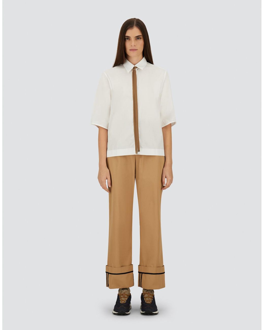 Herno White Trousers