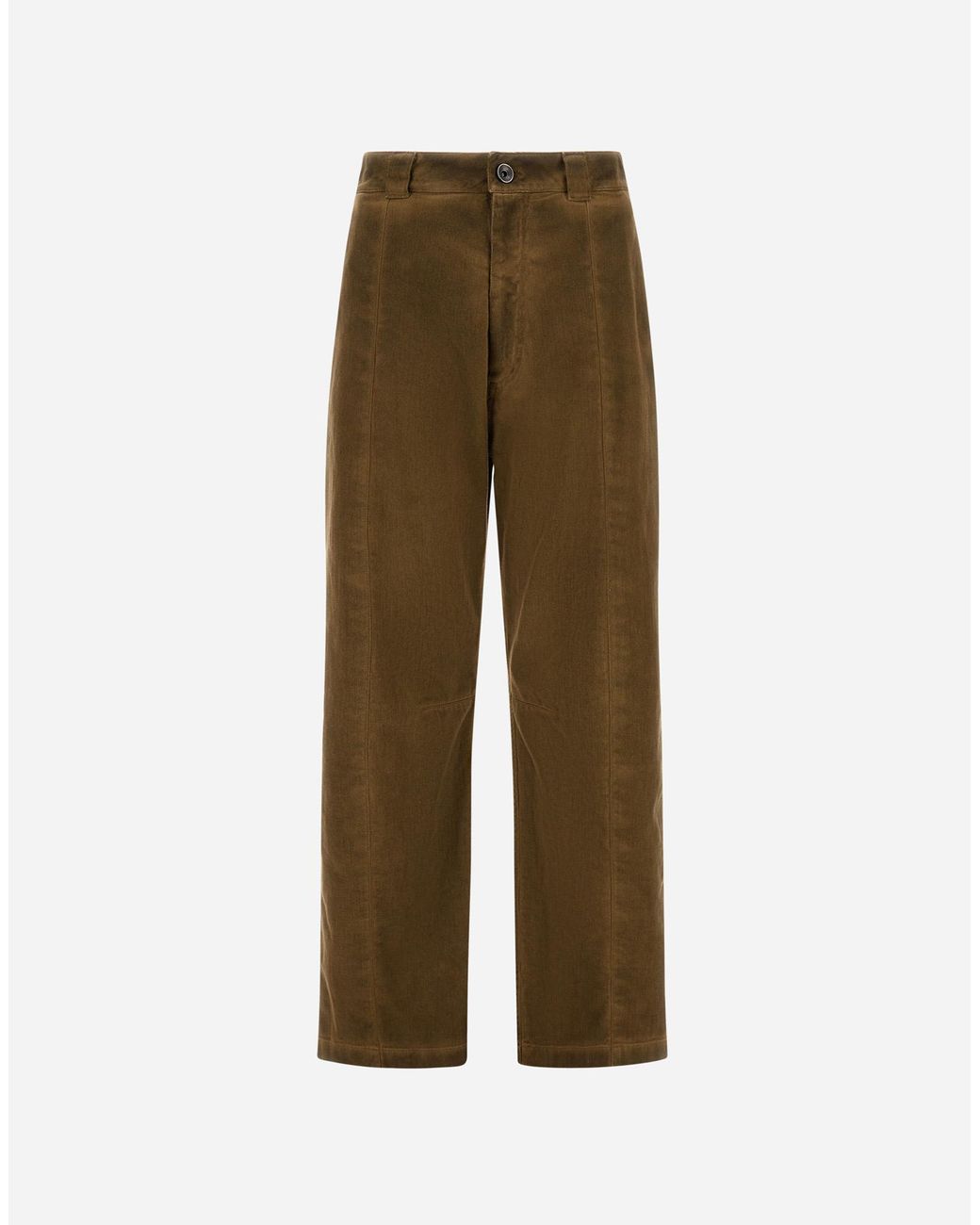 Herno Natural Denim-Effect Gabardine Trousers