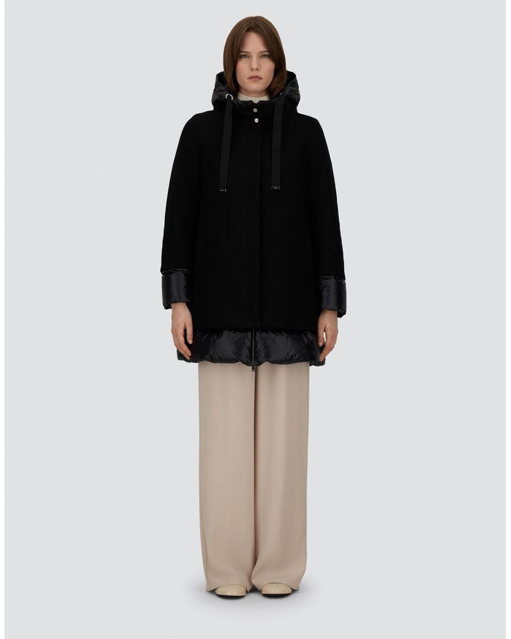 Herno Black A-Shape Jacket