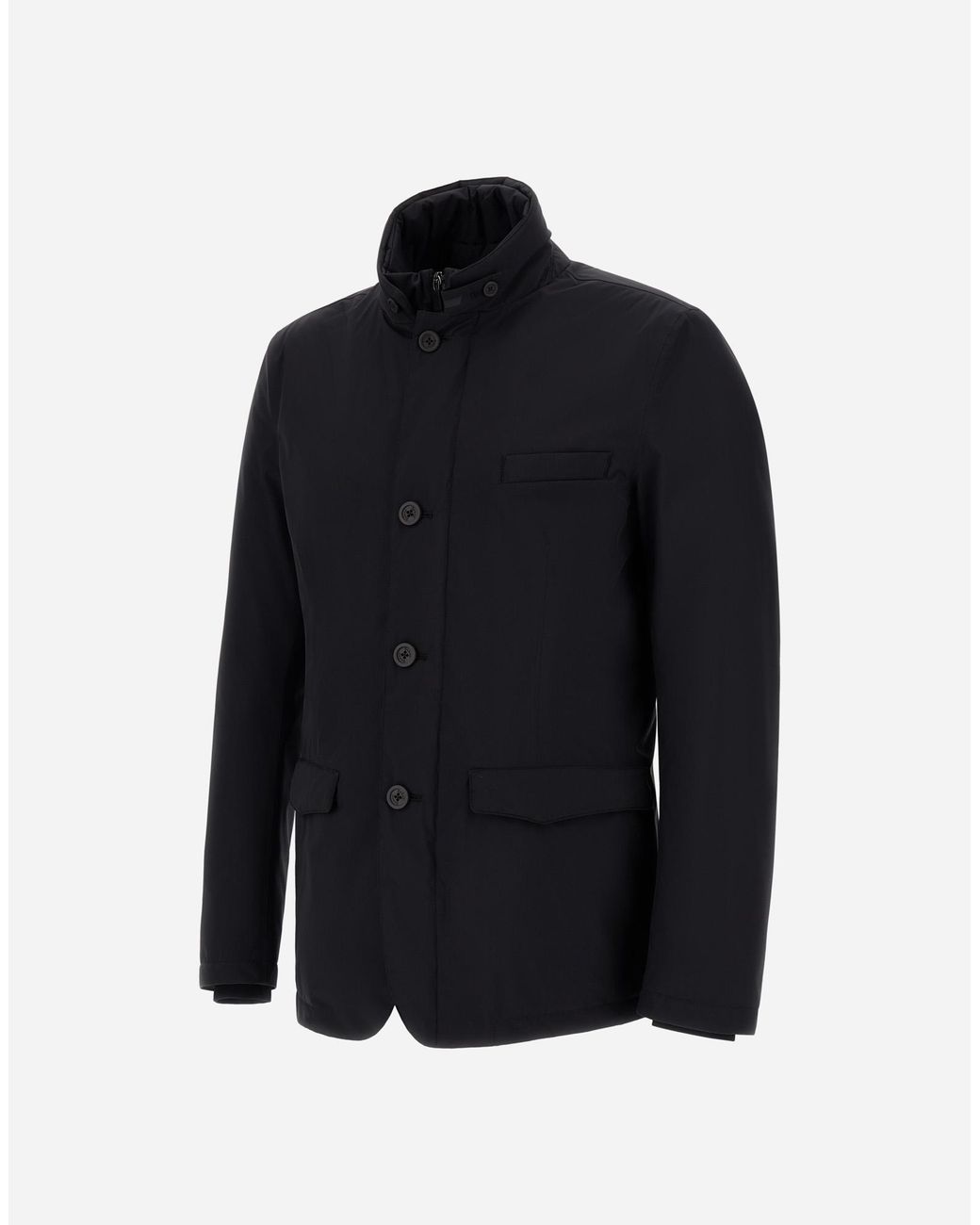 Herno Blue Blazer With Bib for men