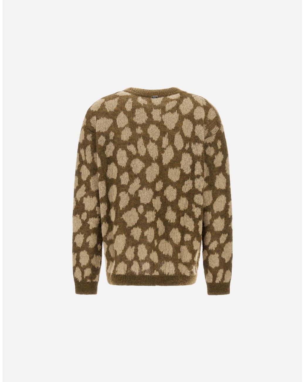 Herno Natural Alpaca Jacquard Jumper With Animal Print