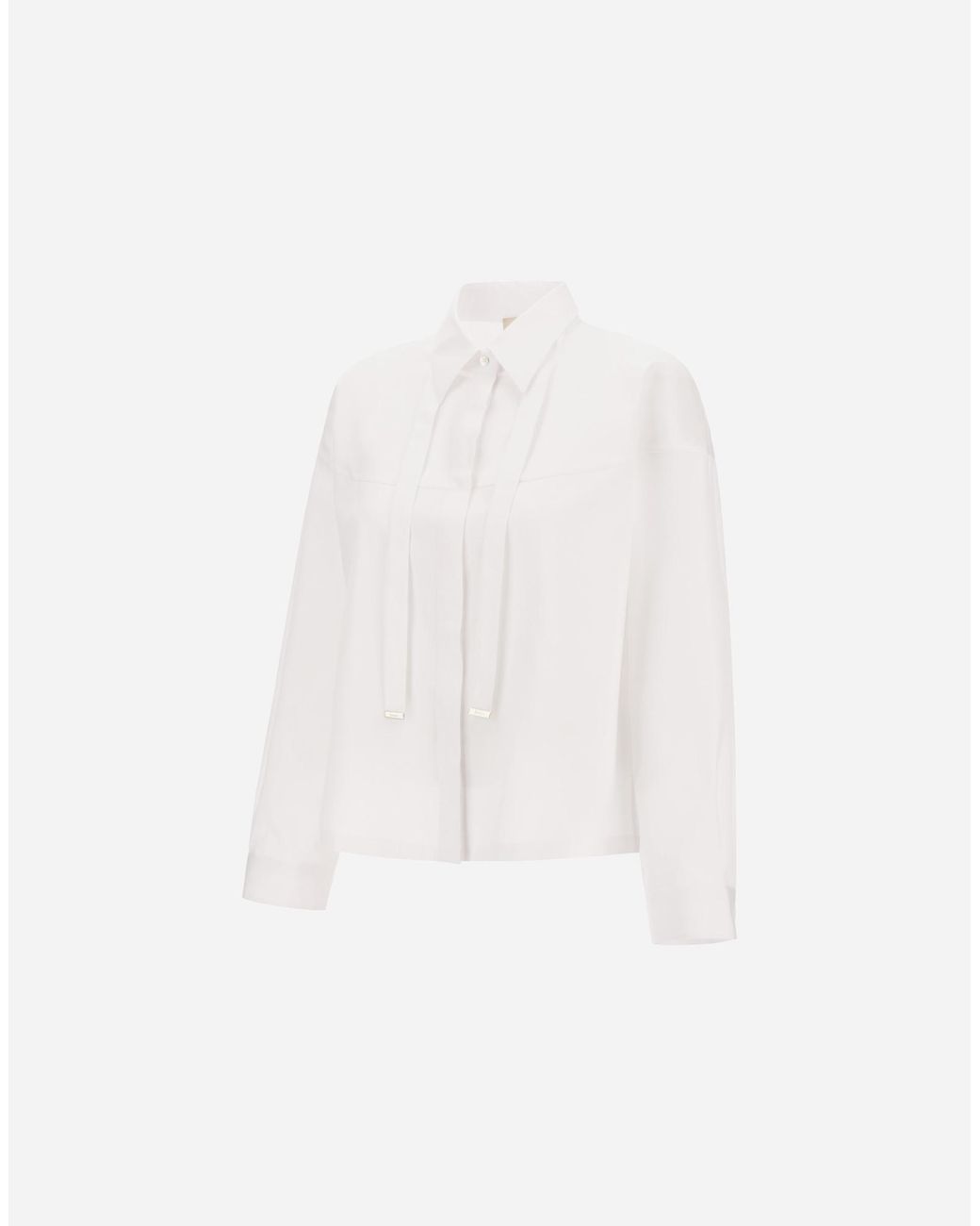 Herno White Cotton Poplin Shirt