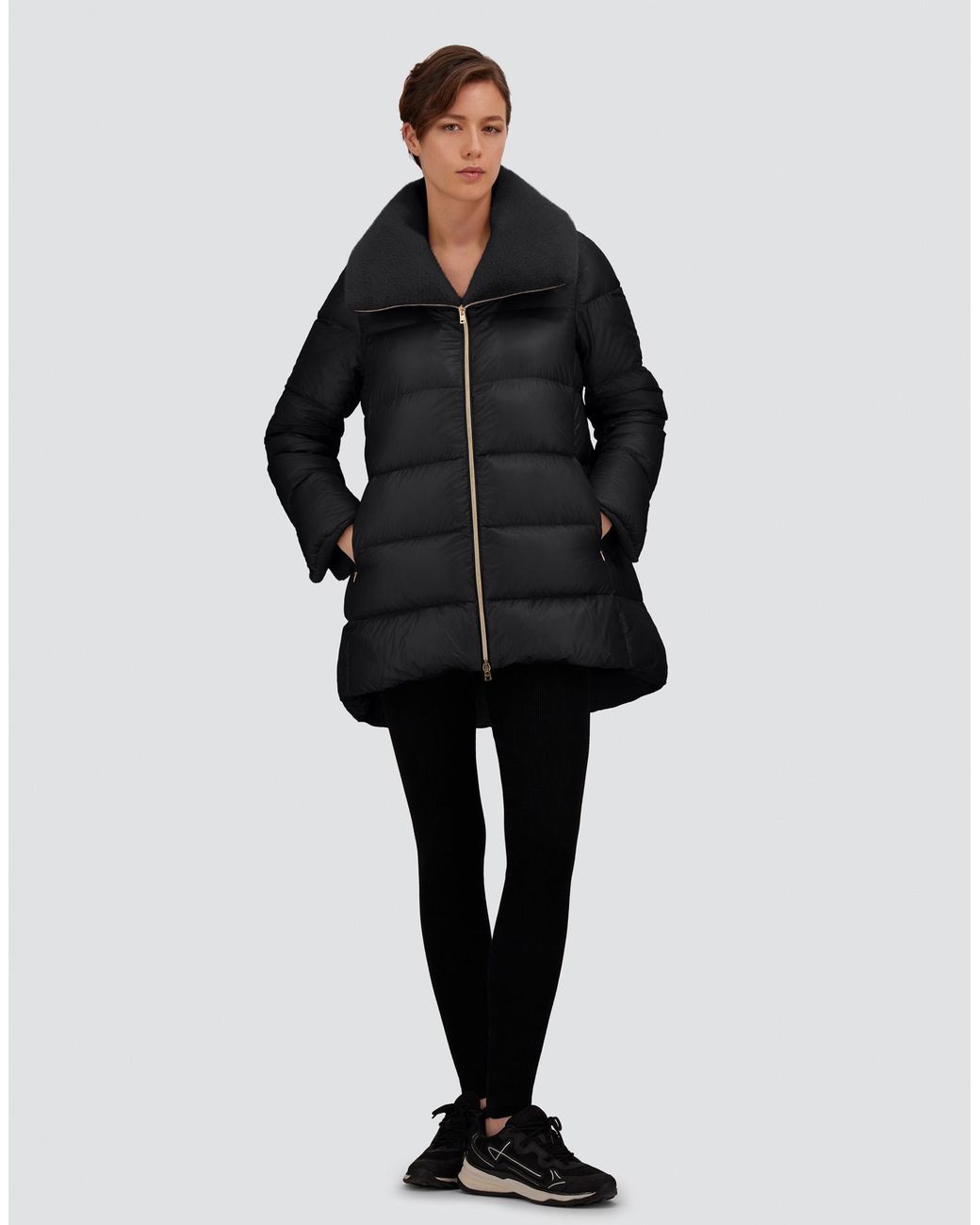 Herno Black A-Shape Jacket