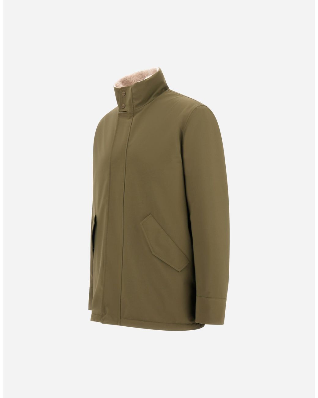 Herno Green Short Coat for men