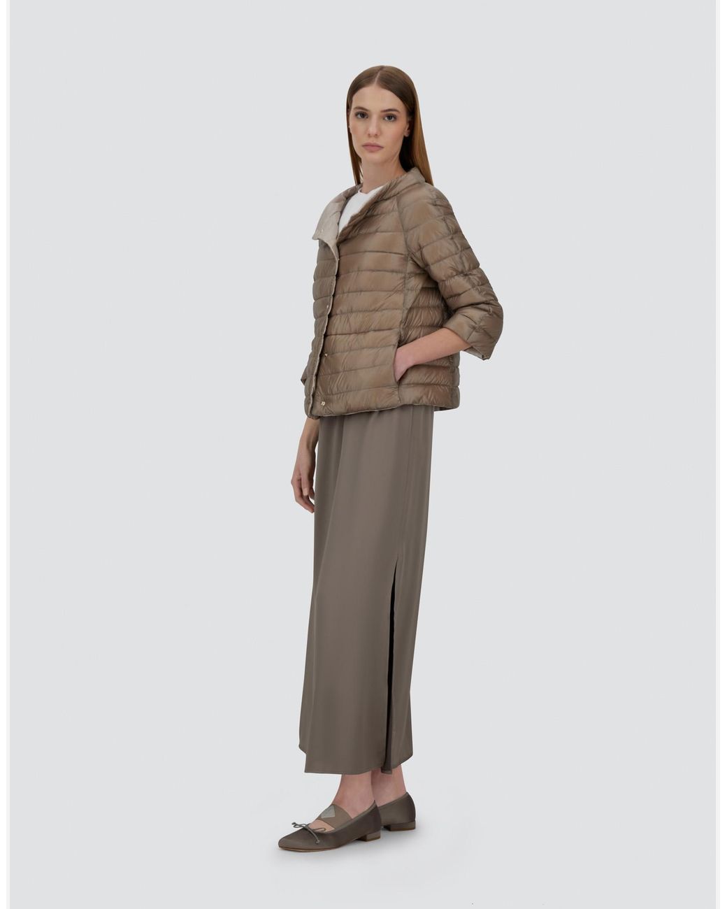 Herno Natural Reversible Cape Nylon Ultralight