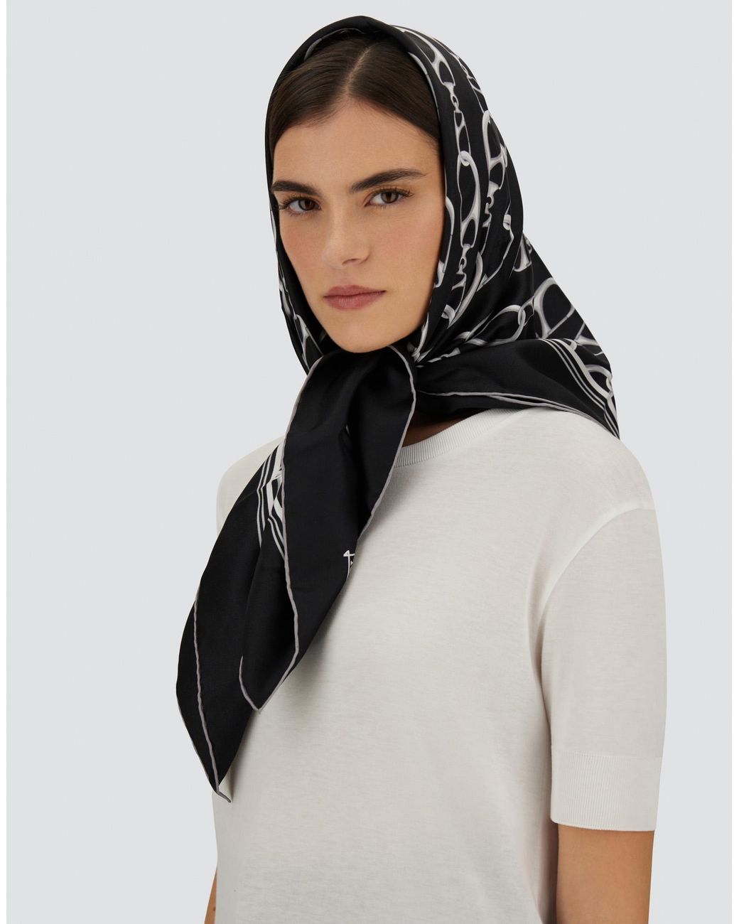 Herno Black Scarf