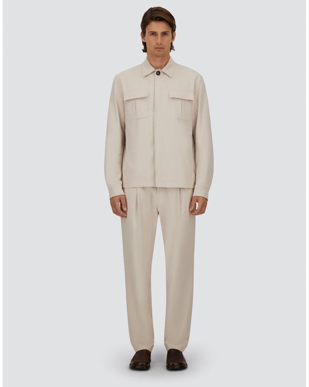 Herno White Shacket for men