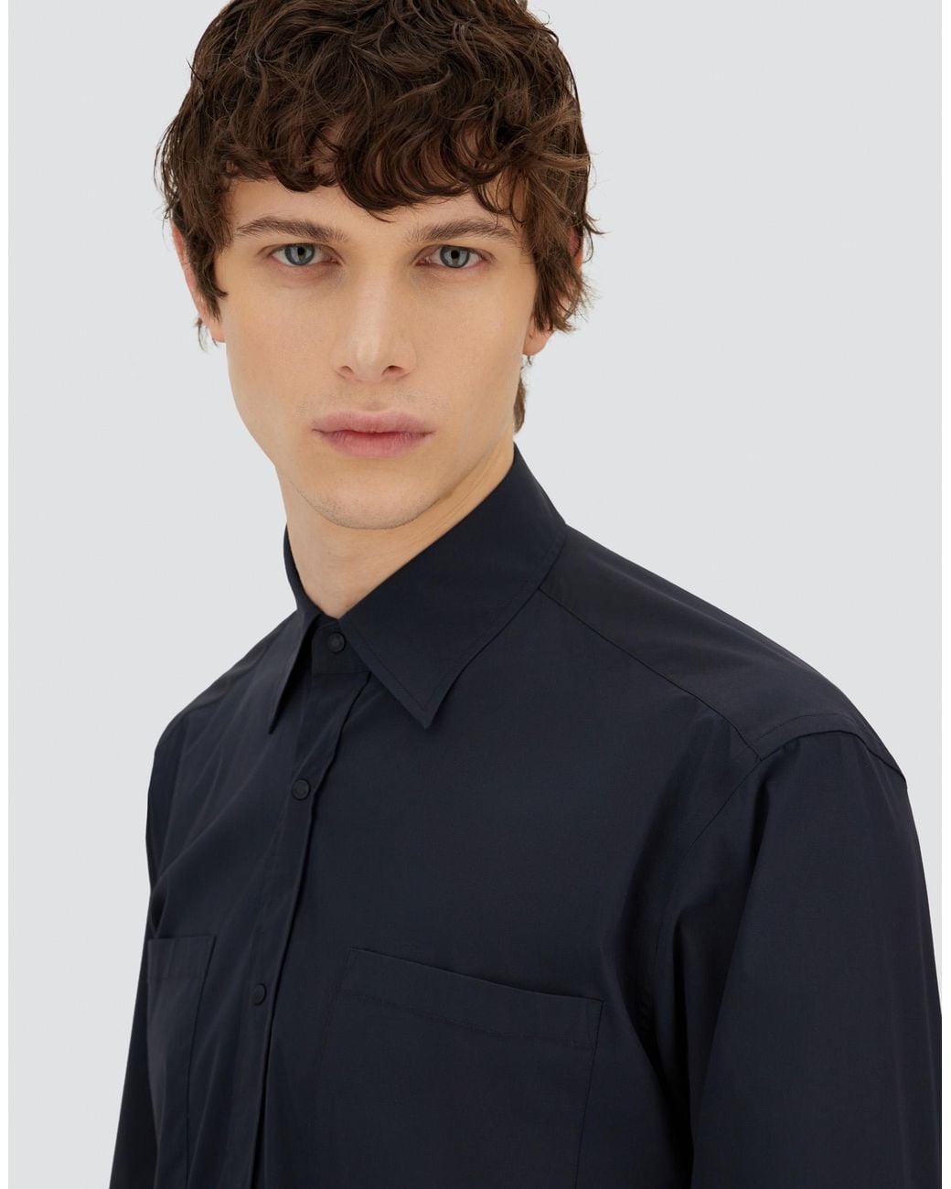Herno Blue Resort Shirt for men