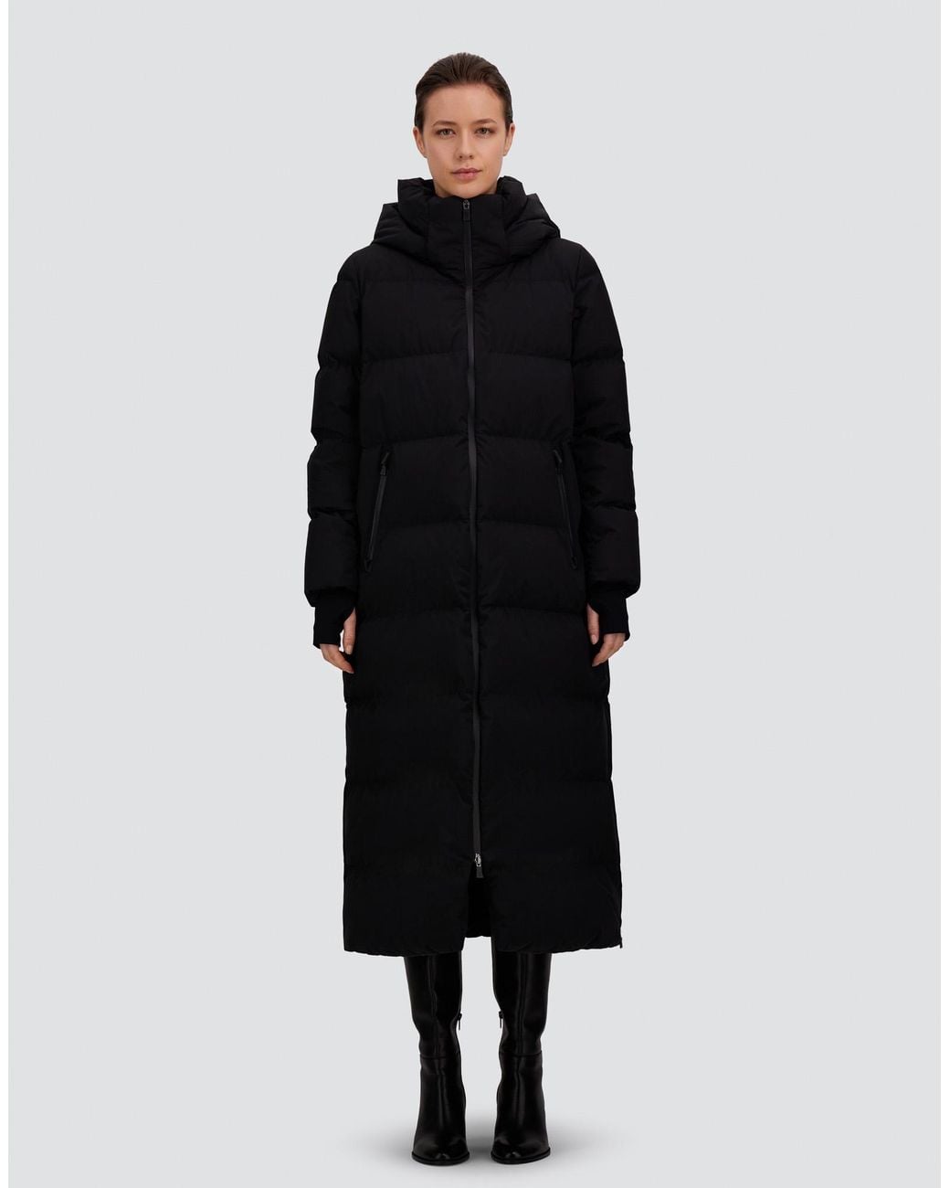 Herno Black Long Jacket