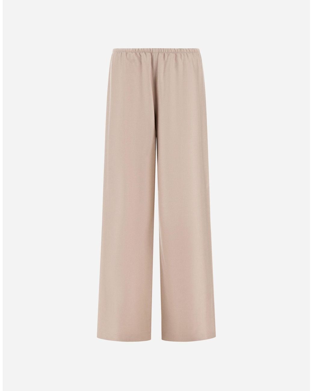 Herno Natural Wool And Silk Trousers
