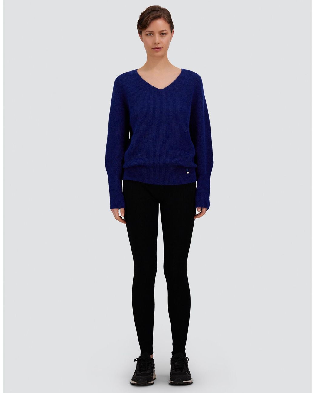 Herno Blue Alpaca And Wool Stocking-Stitch Jumper