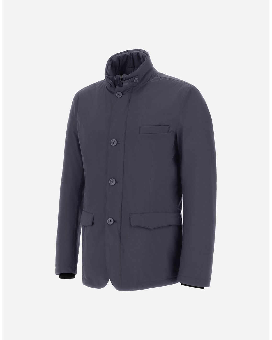 Herno Blue Blazer With Bib for men