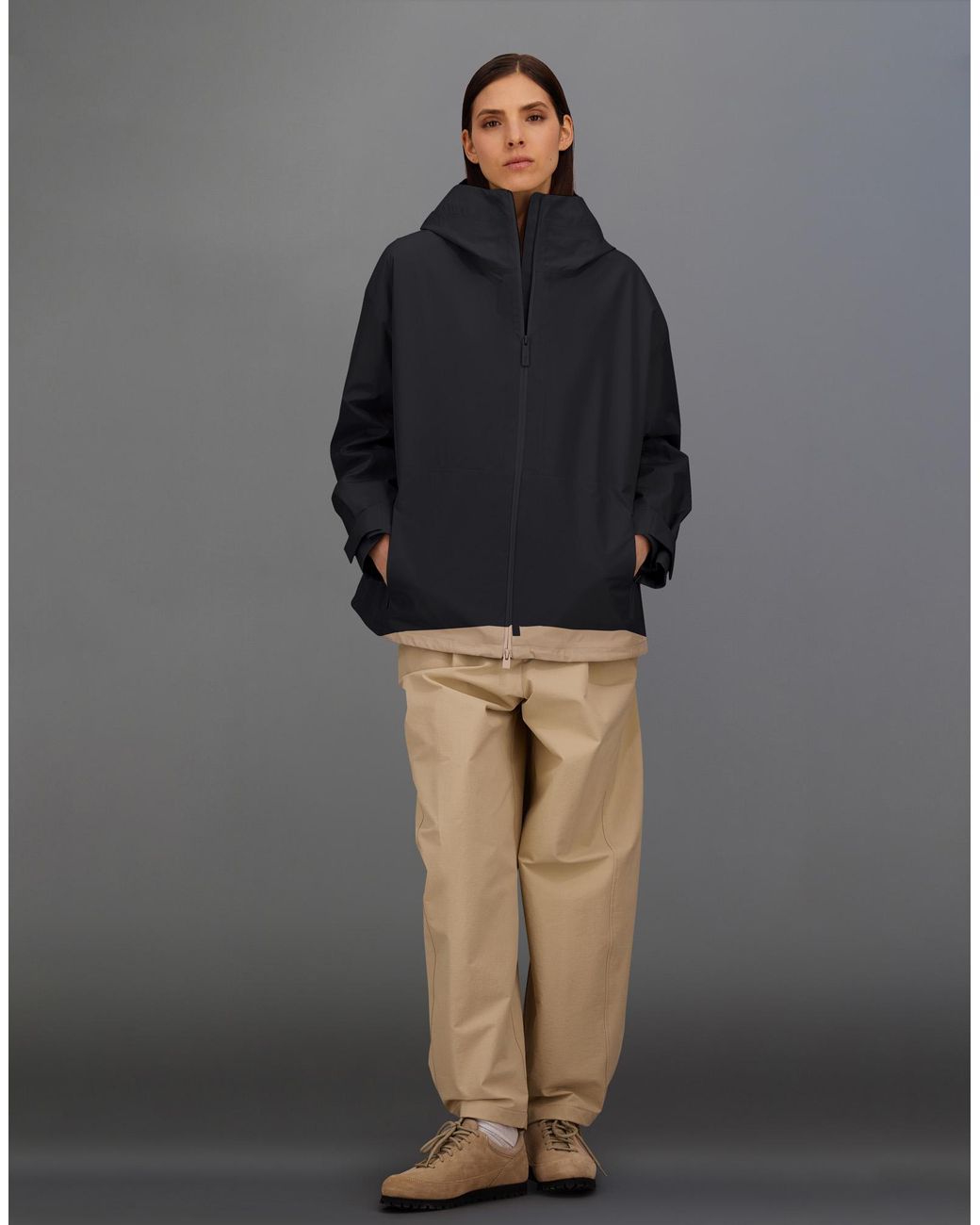 Herno Black Short Laminar Parka