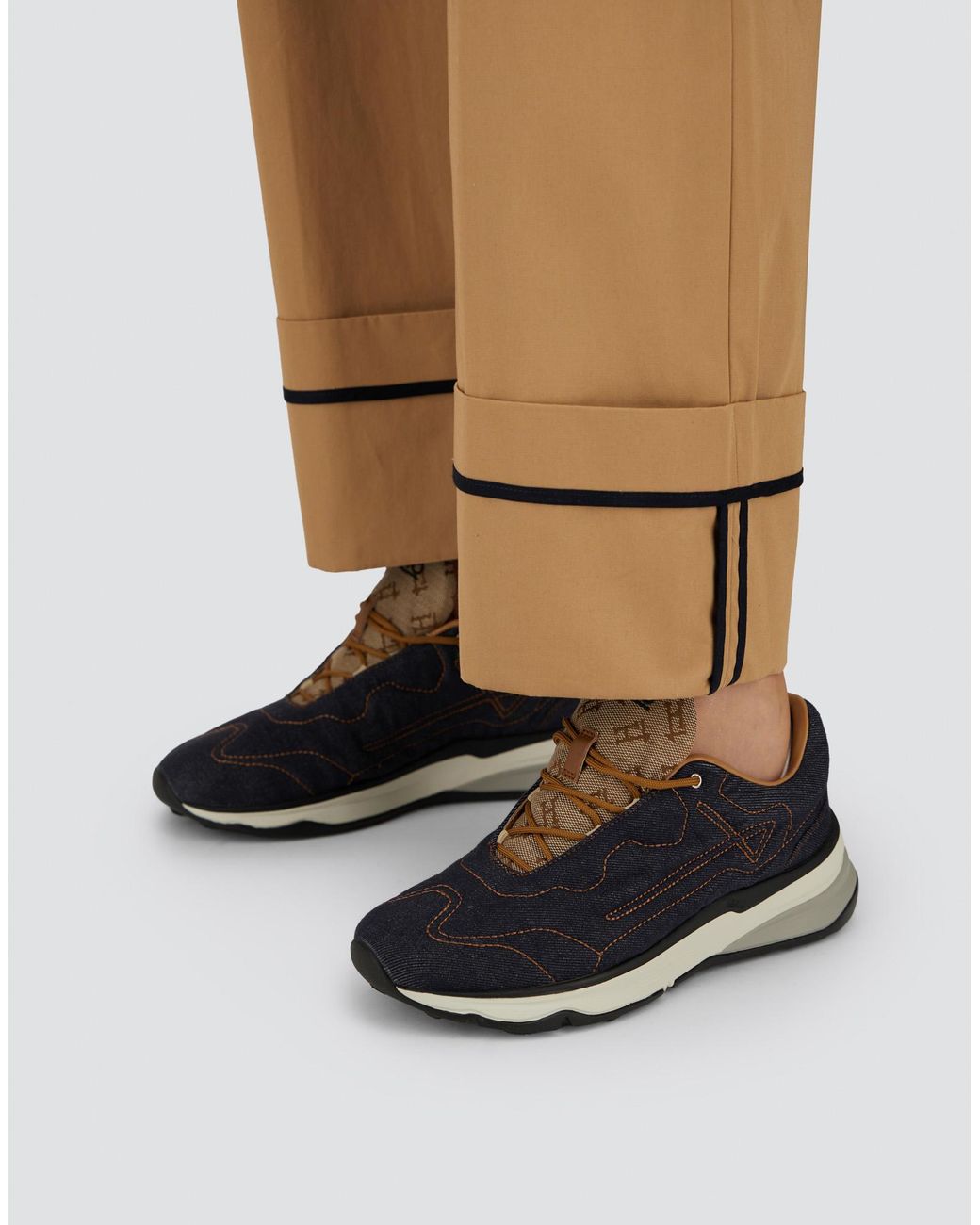 Herno White Trousers