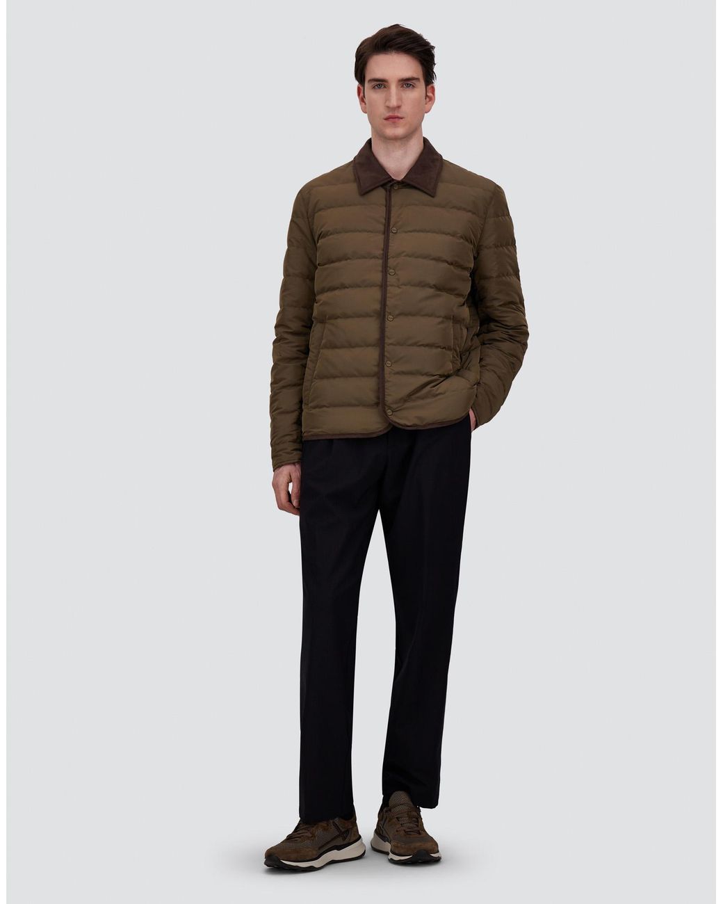 Herno Green Shacket for men