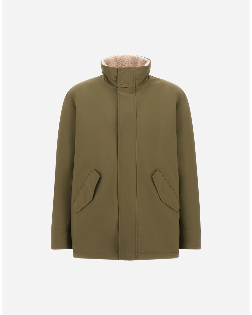 Herno Green Short Coat for men