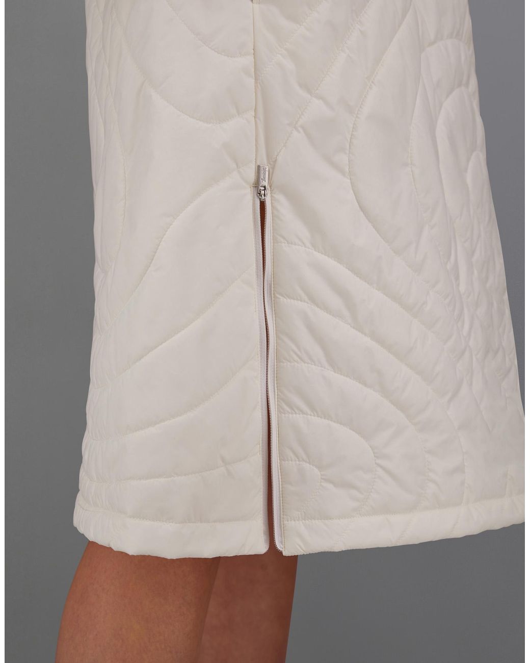 Herno Gray Laminar Skirt