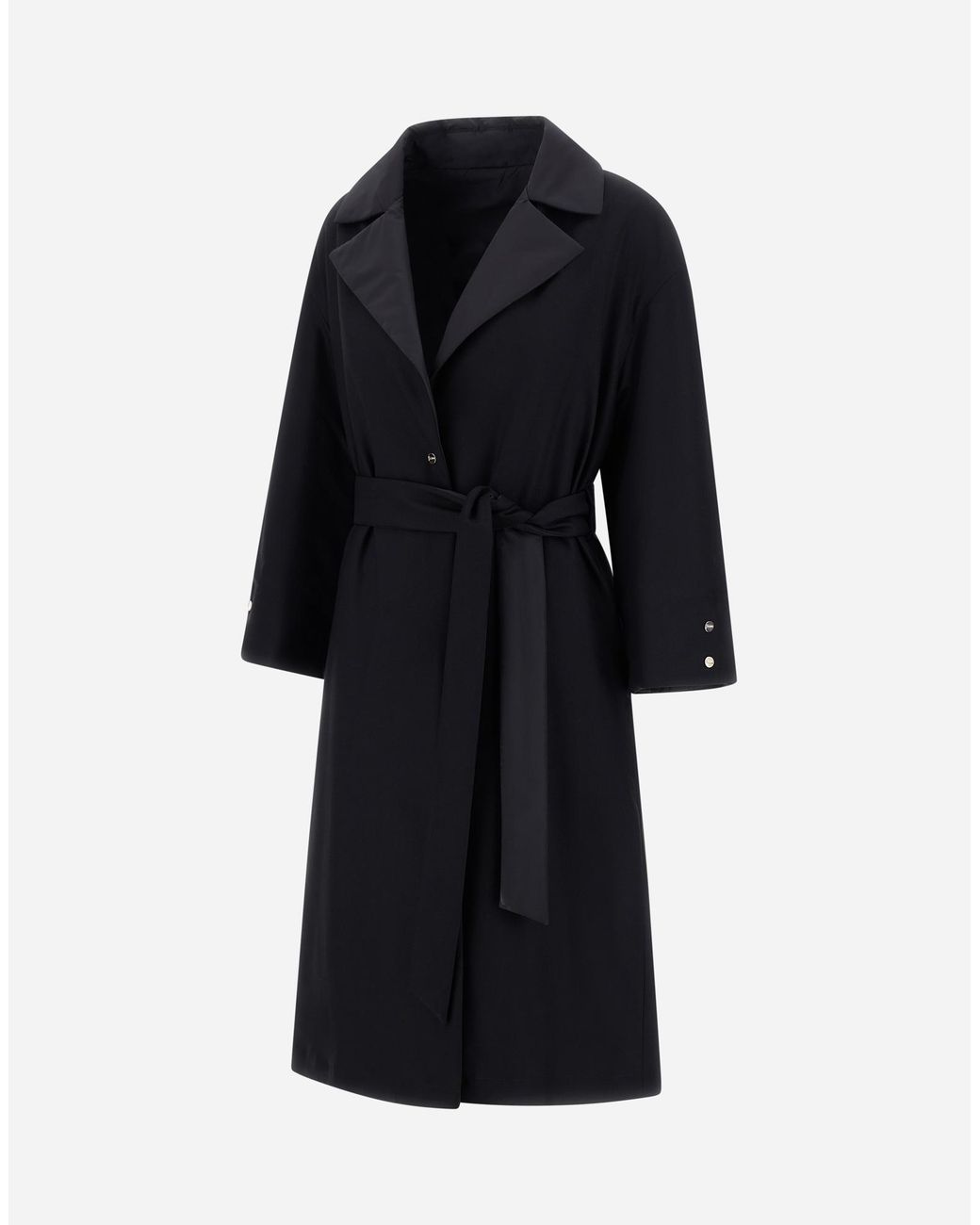 Herno Black Reversible Coat
