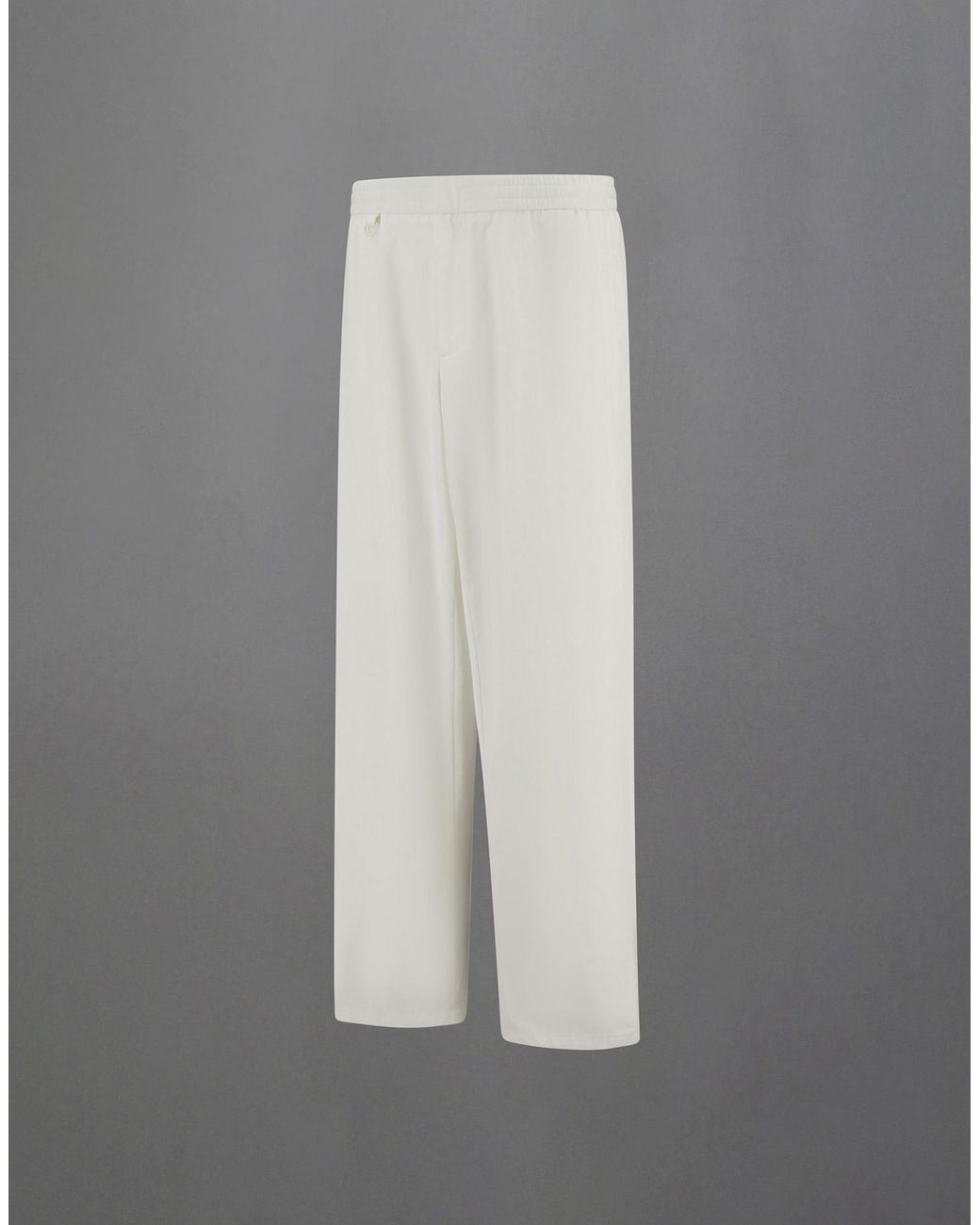 Herno Gray Laminar Straight-Leg Trousers