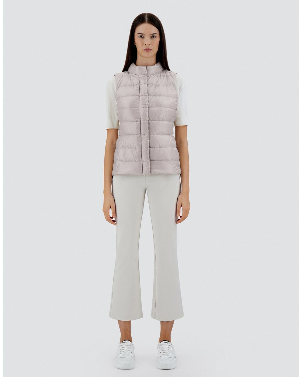 Herno Gray Piumino Gilet Iconico Giulia Hd