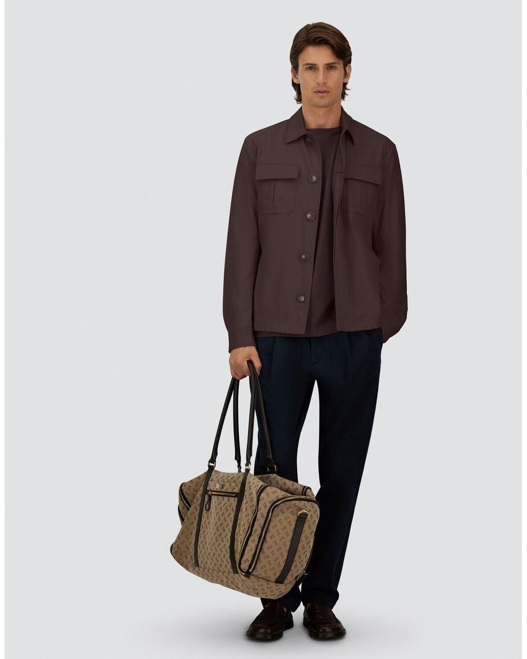 Herno Brown Shacket for men