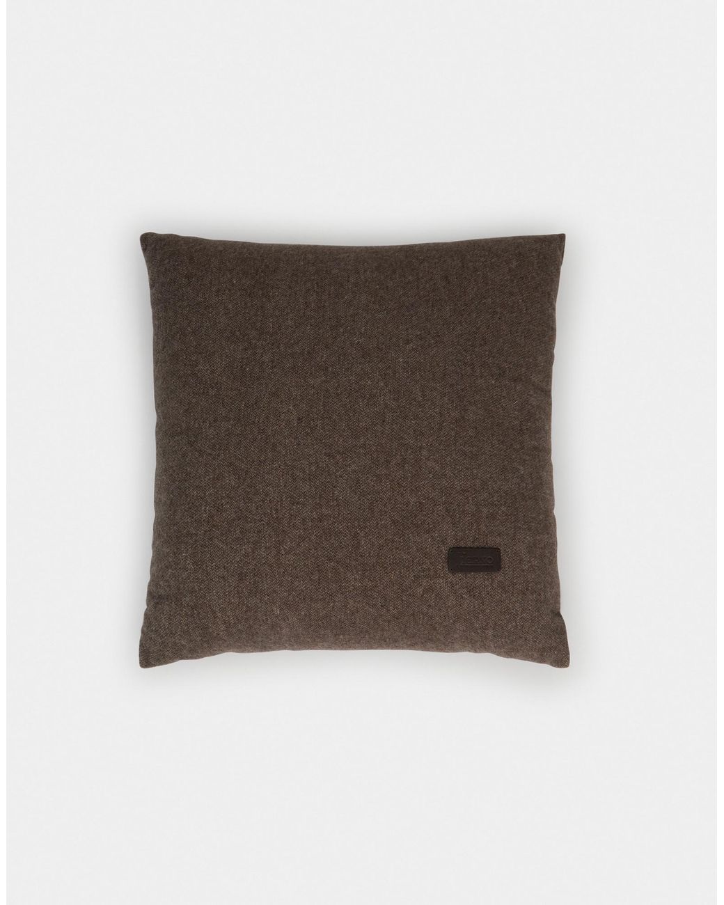 Herno Brown Habita Wool And Cashmere Cushion
