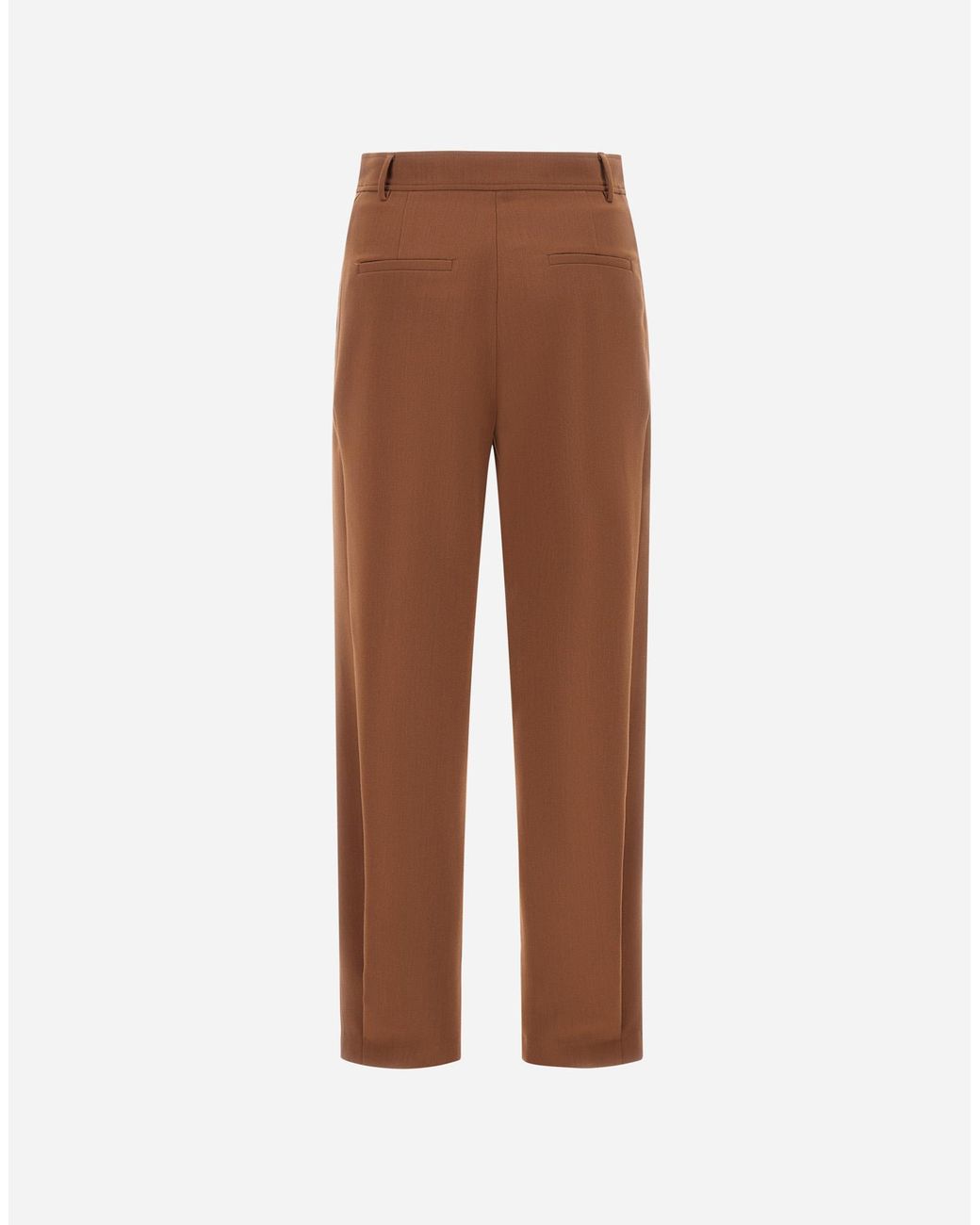 Herno Brown Fluid Twill Trousers