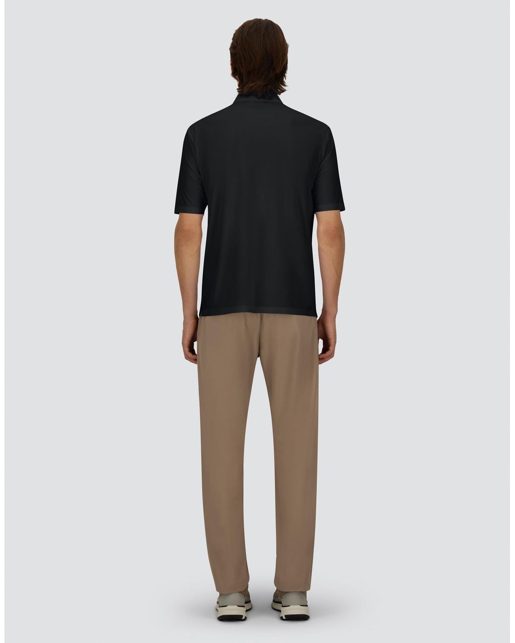 Herno Black Spring Ultralight Scuba Polo Shirt for men