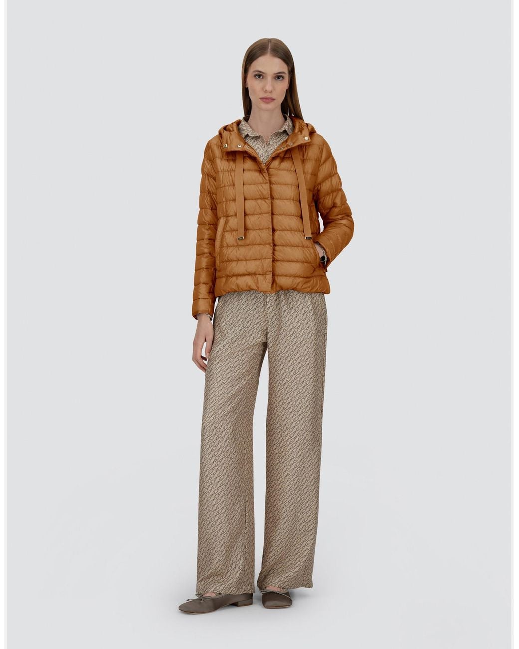 Herno Brown Nylon Ultralight Jacket