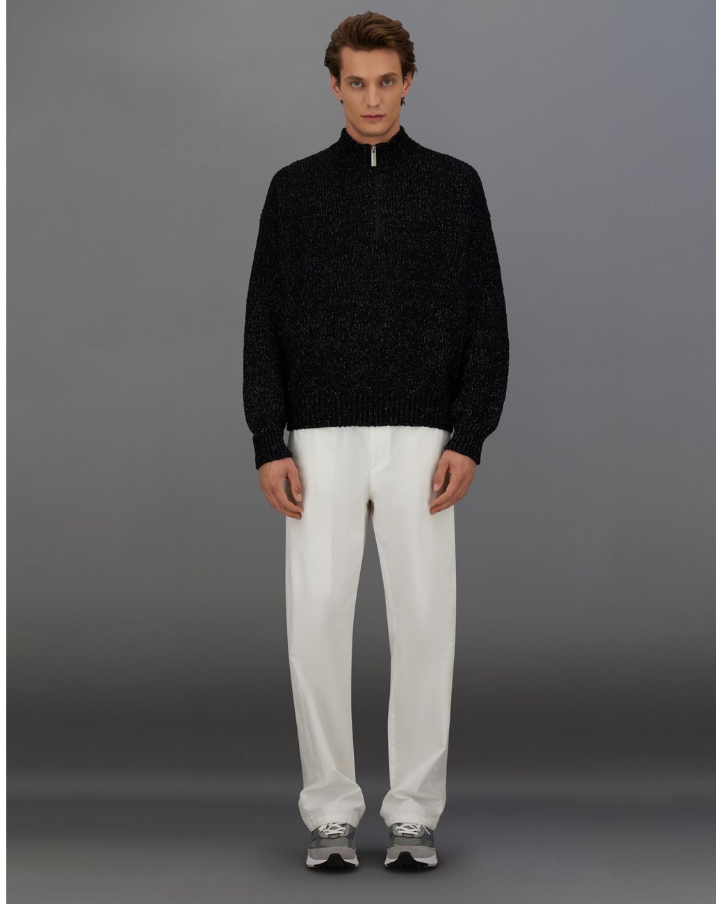 Herno Black Laminar Sweater