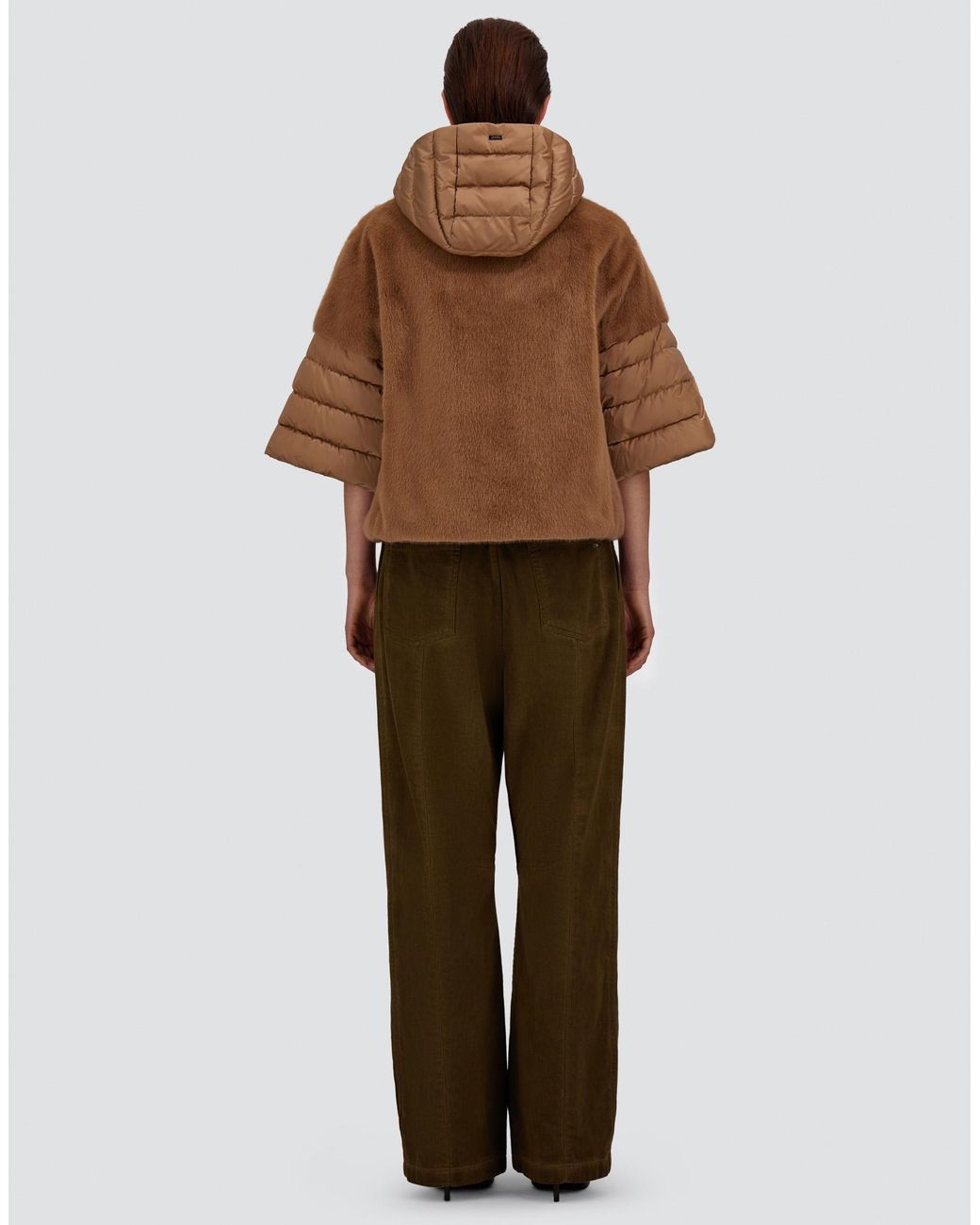 Herno Natural Denim-Effect Gabardine Trousers