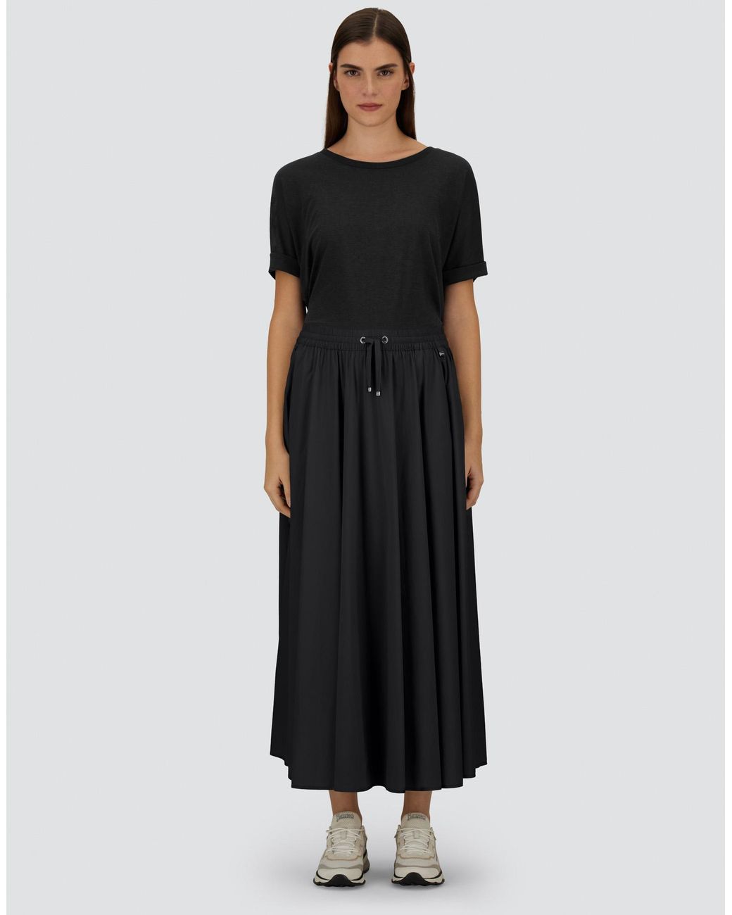 Herno Black Light Nylon Stretch Skirt