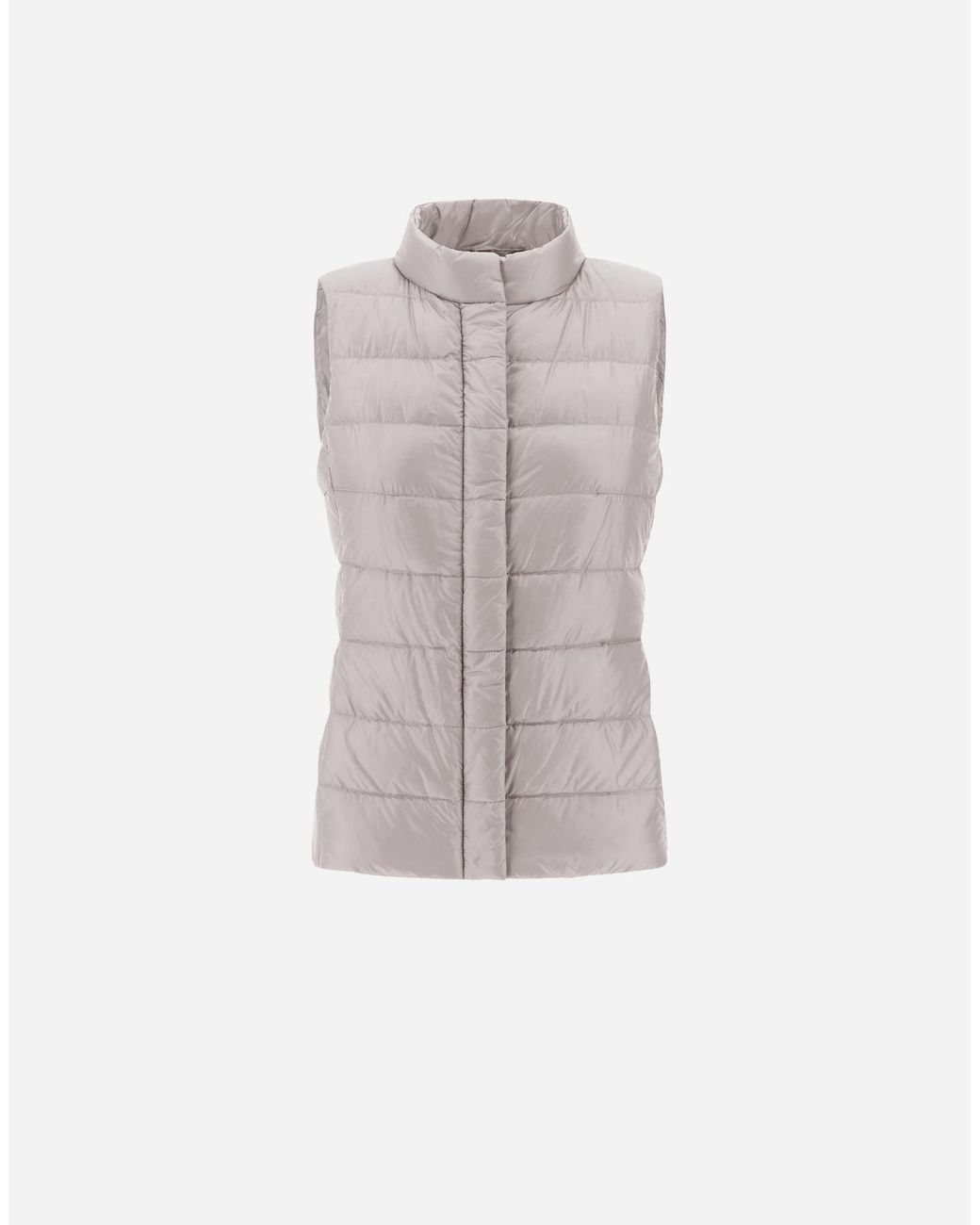 Herno Gray Piumino Gilet Iconico Giulia Hd