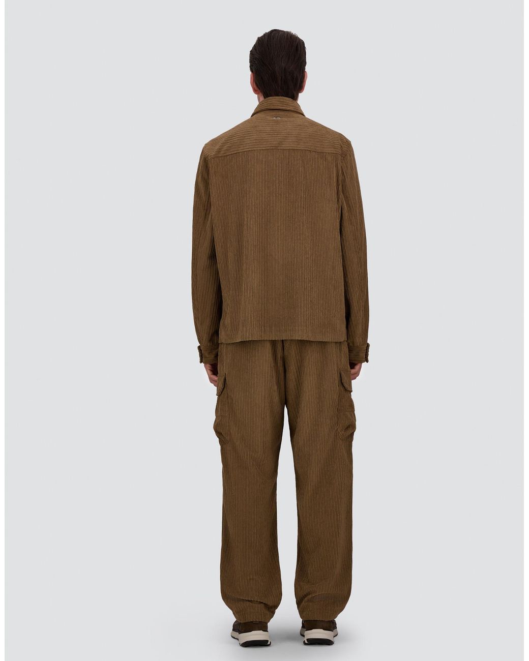Herno Natural Corduroy Cargo Trousers for men