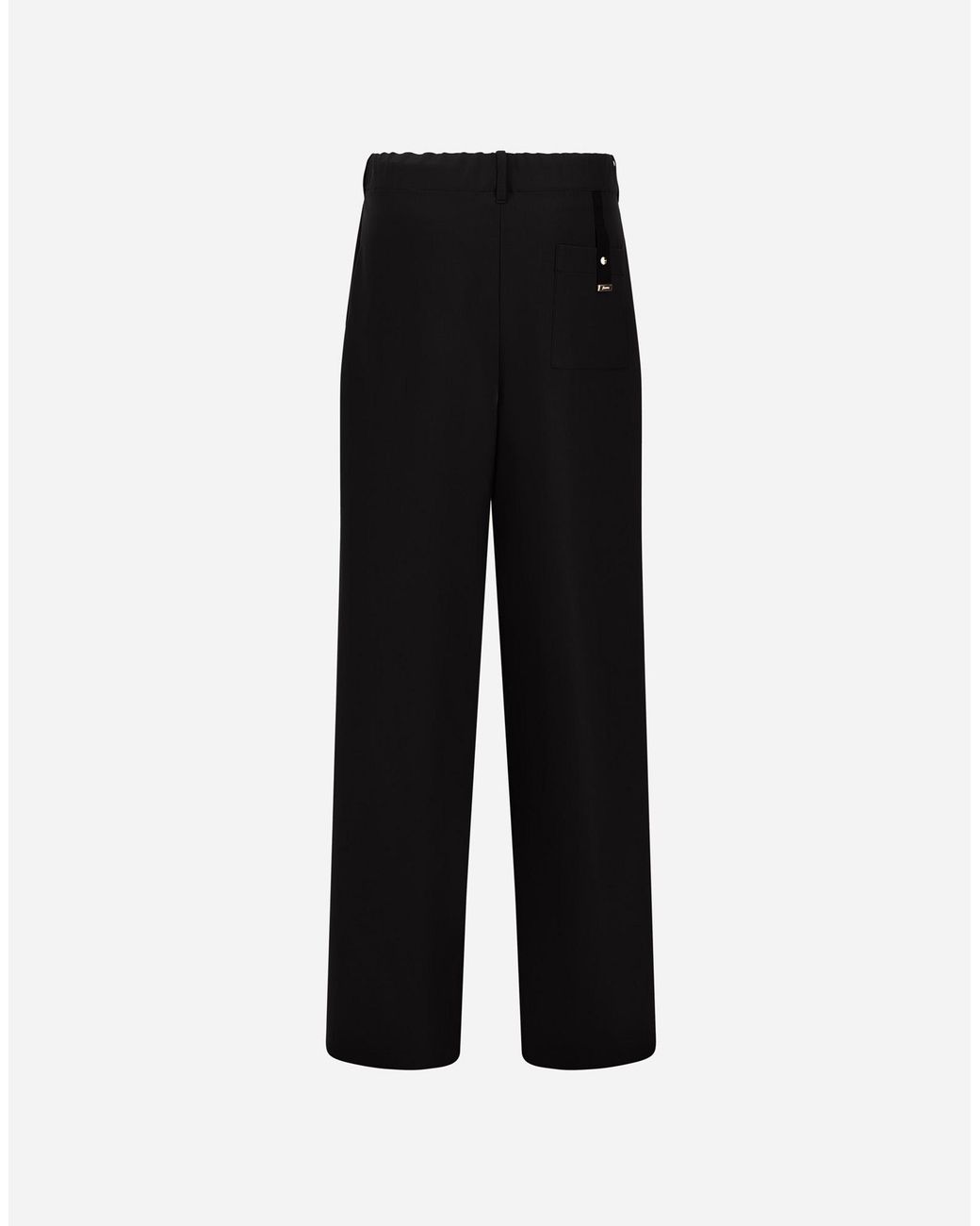 Herno Black Flannel Touch Trousers